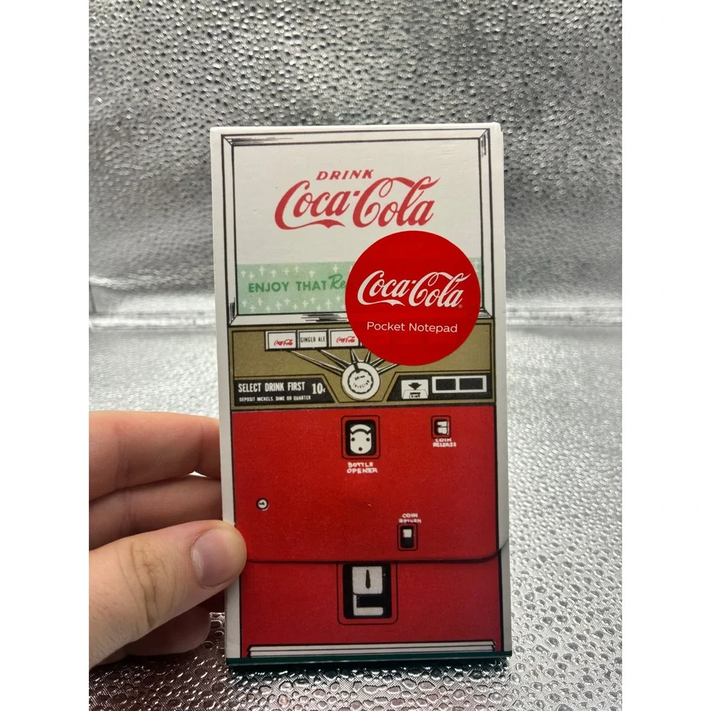 Coca-Cola Pocket Notepad Vintage Soda Machine Design CrownJewlz CC-NS-FPN2 New